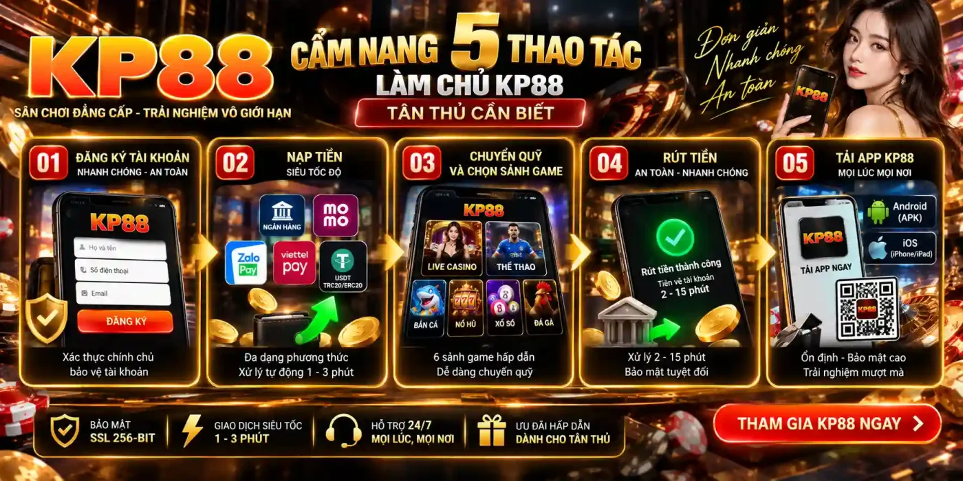 Cẩm nang 5 thao tác làm chủ KP88 tân thủ cần biết