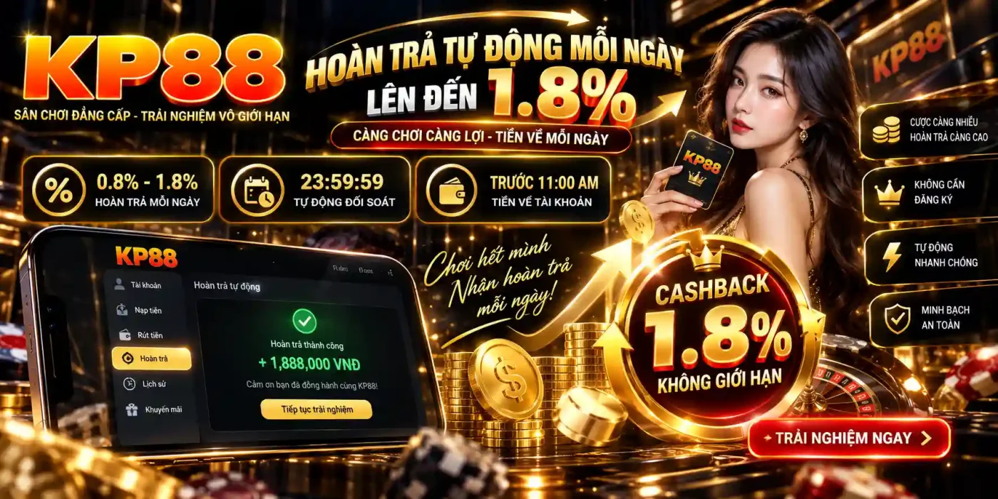 Chương trình hoàn trả tự động mỗi ngày đến 1.8% - Tối ưu dòng tiền quay vòng